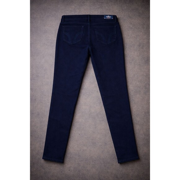 NWT Hollister Women’s 15R Navy Blue Super Skinny Jeans High Rise 32x28.5 Stretch - Picture 2 of 9